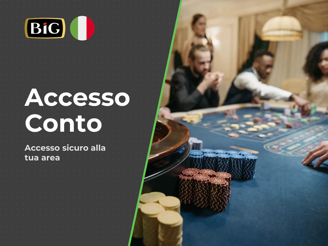 Accesso al conto gioco e area