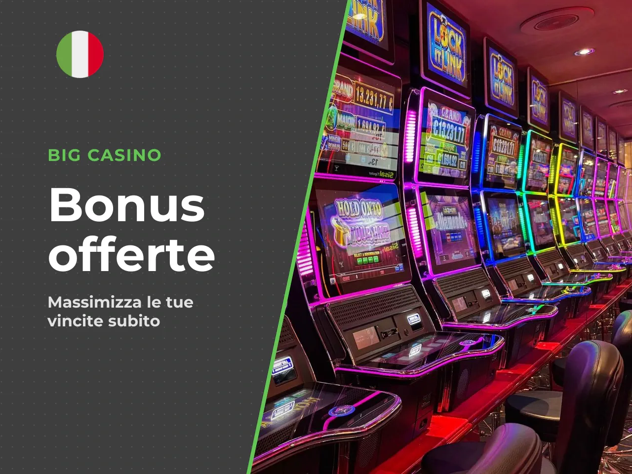 Bonus di benvenuto, cashback e free