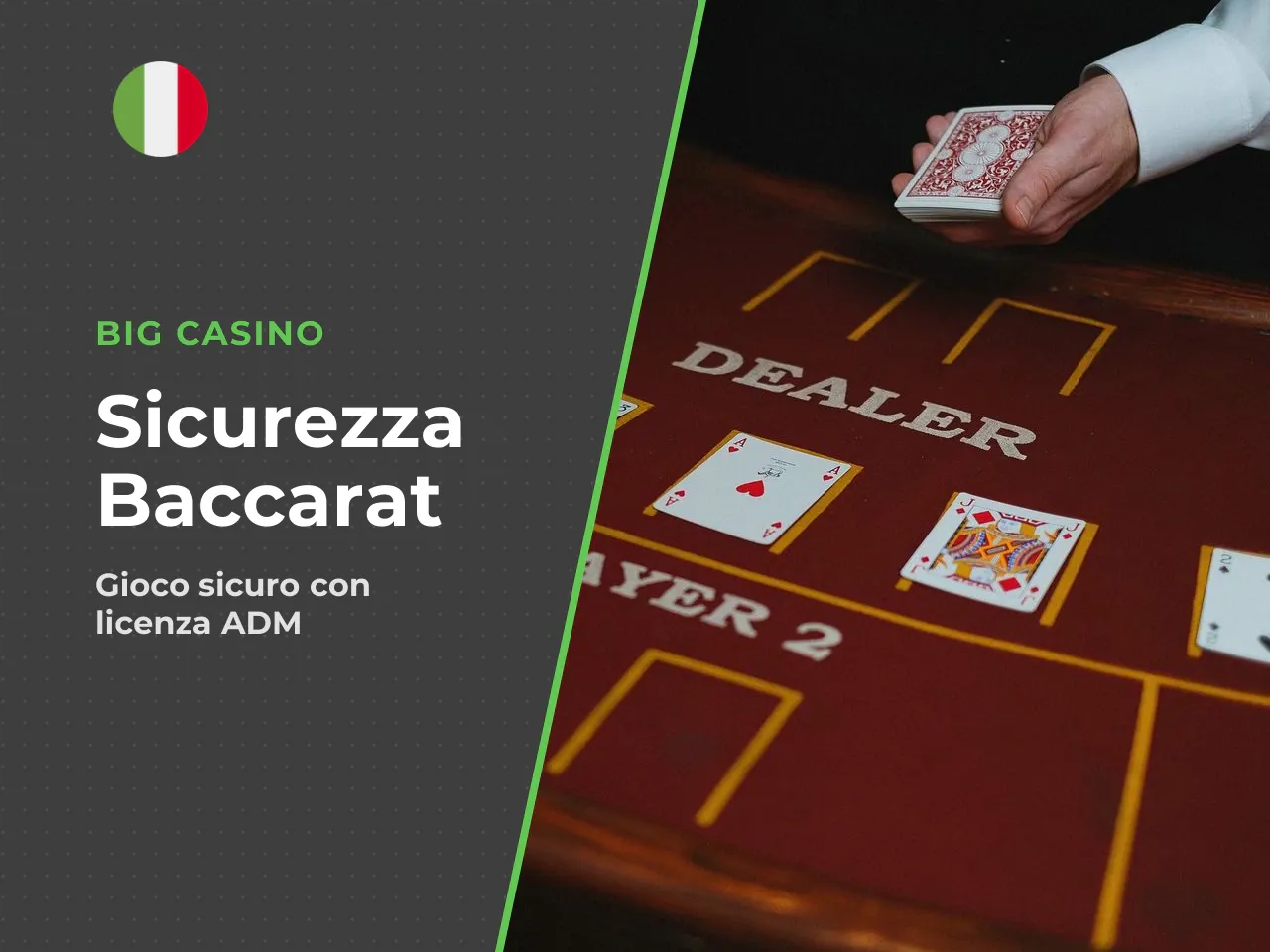 Licenza, sicurezza e qualità dell'offerta baccarat. La licenza ADM (Agenzia delle Dogane e dei Monopoli) non è un optional: è l'unica garanzia legale per giocare a baccarat online in Italia. Un casinò