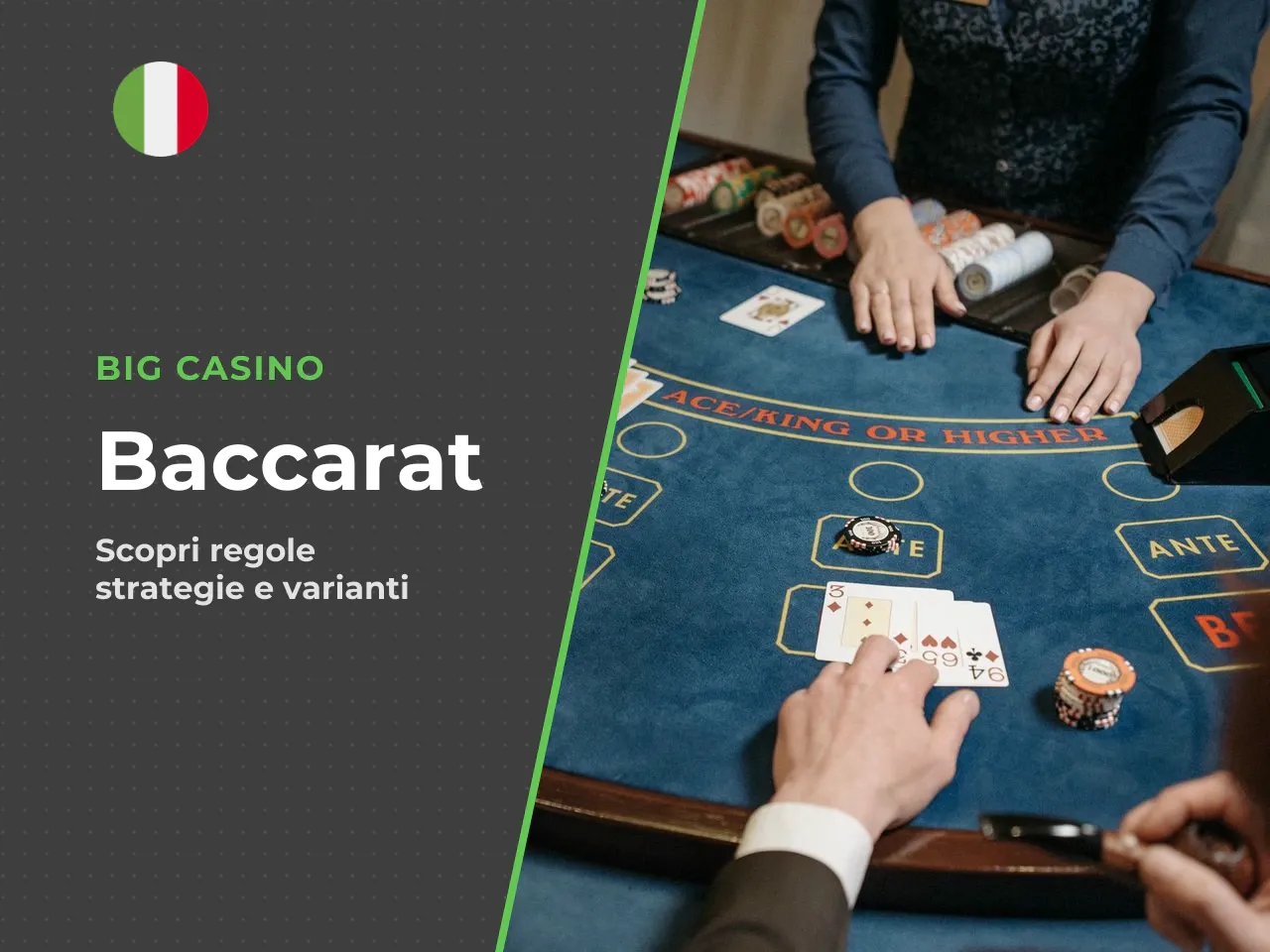 Baccarat online e live come giocare