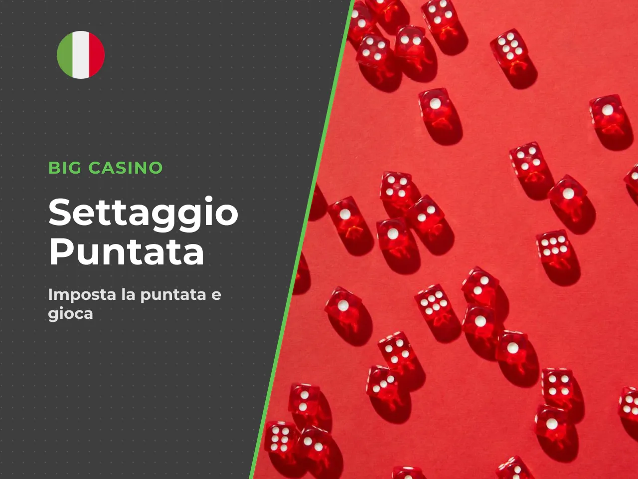 Scelta della puntata e avvio del round. L'importo della puntata definisce l'impegno finanziario del singolo round e determina in percentuale quanto verrà moltiplicato dall'eventuale vincita. Questa sc