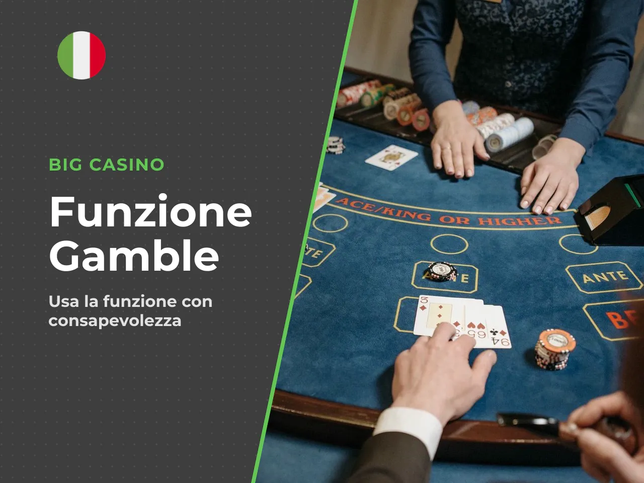 Quando usare con cautela la funzione Gamble. La funzione Gamble permette di rischiare la vincita di un singolo giro indovinando il colore o il seme di una carta coperta. Attenzione: comporta il rischi