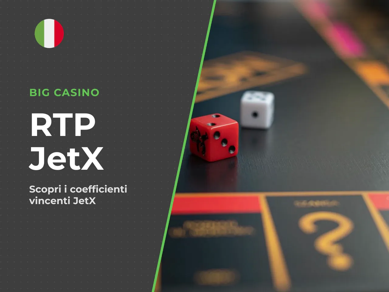 Cosa significa l'RTP nel contesto di JetX. L'RTP (Return to Player) di JetX **non è un valore fisso**, ma un range: **dal 96,2% al 98,9%**, come dichiarato da SmartSoft Gaming nelle specifiche ufficia