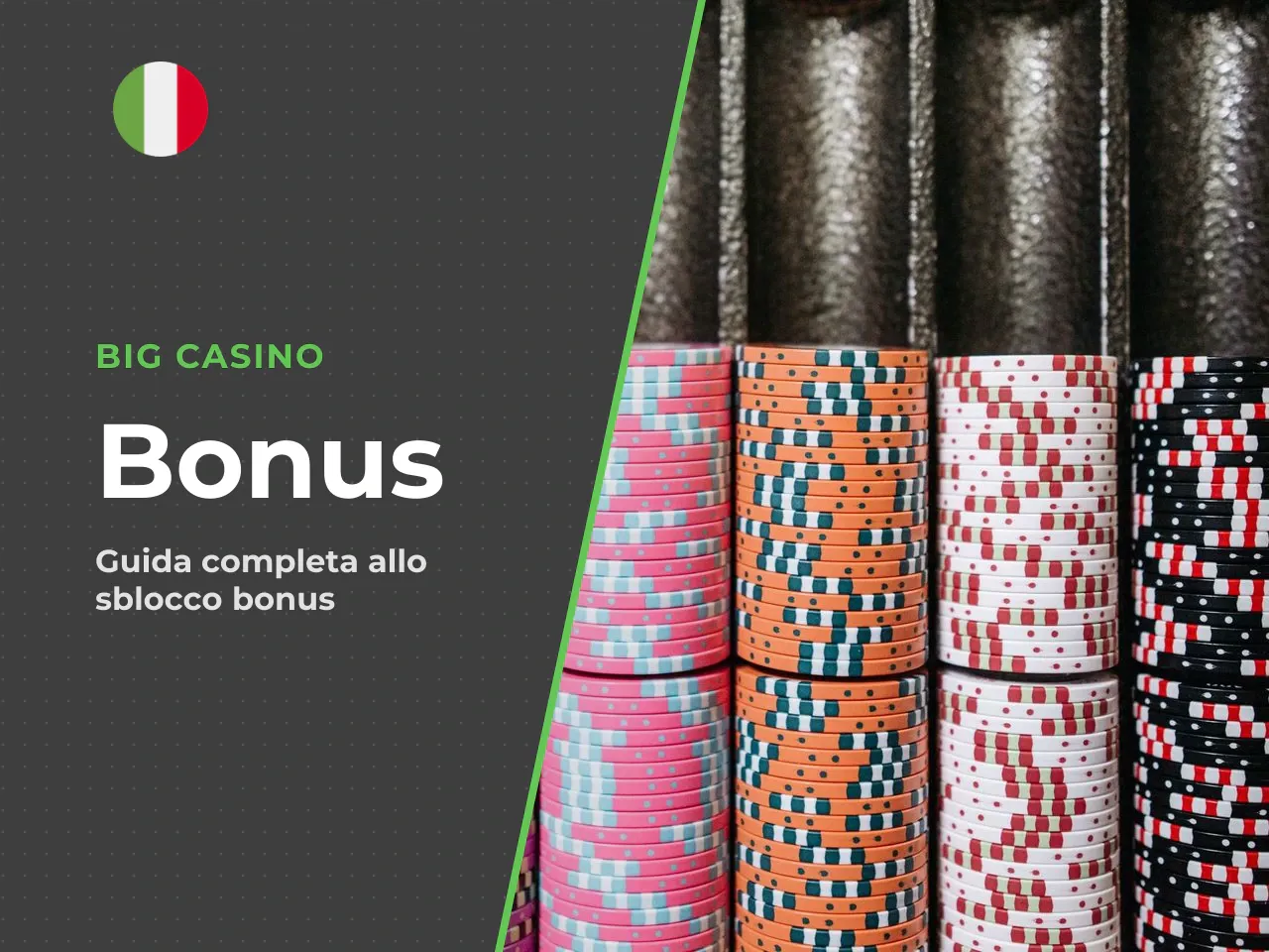 Sblocco bonus Big Casino requisiti, limiti