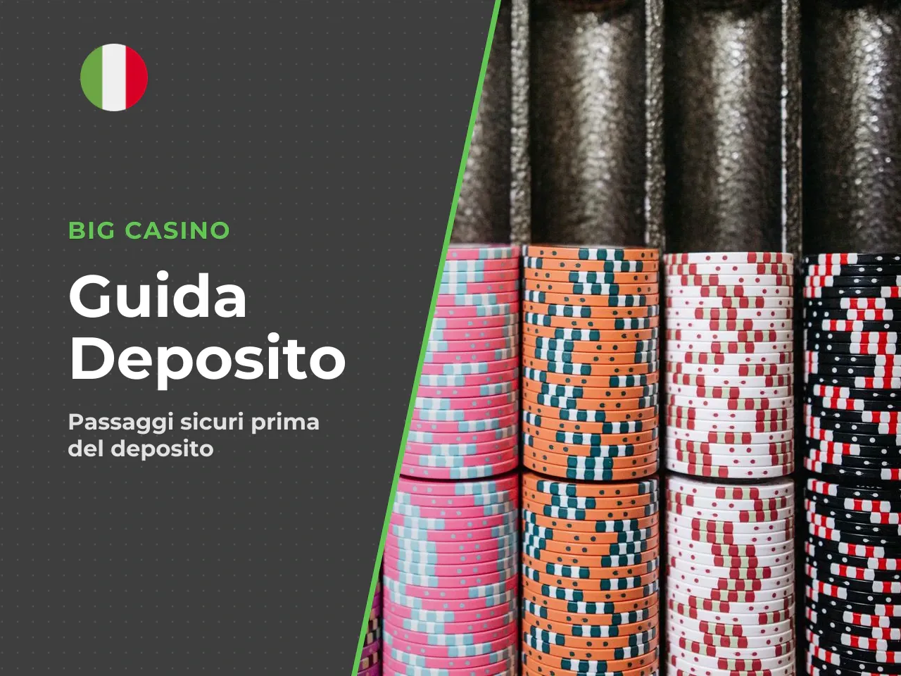 Checklist prima del primo deposito. Prima