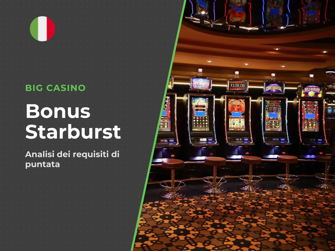 Bonus e promozioni da controllare. Il ruolo dei bonus offerti alla registrazione si chiarisce solo analizzando i "requisiti di puntata" (wagering) legati a questo titolo. Molti giri free legati a Star