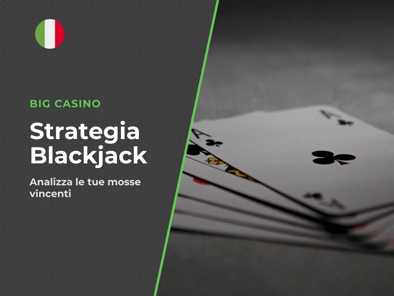 Esempio pratico: una mano giocata con la tabella. **Scenario:** Le tue carte sono **9 ♦ e 6 ♠** (totale: 15). La carta scoperta del banco è **10 ♥**. 1. **Consulta la tabella.** Non hai una coppia e n