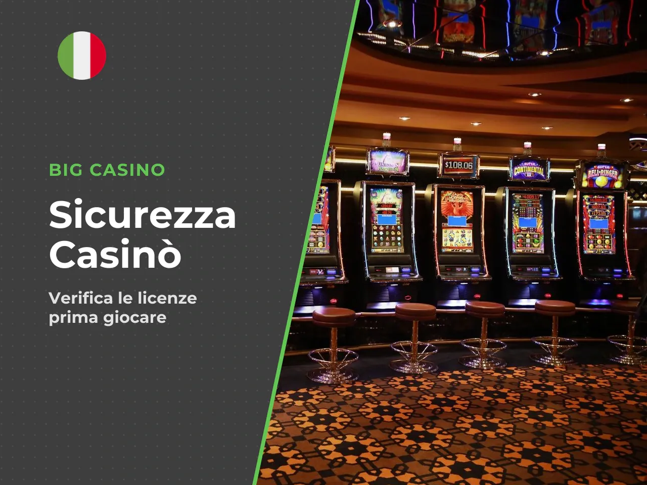 Cosa controllare nel casinò online prima di avviare la slot. Prima della registrazione, occorre controllare che il [casinò online con licenza ADM](https://bigcasinoit.com) includa nativamente i games 