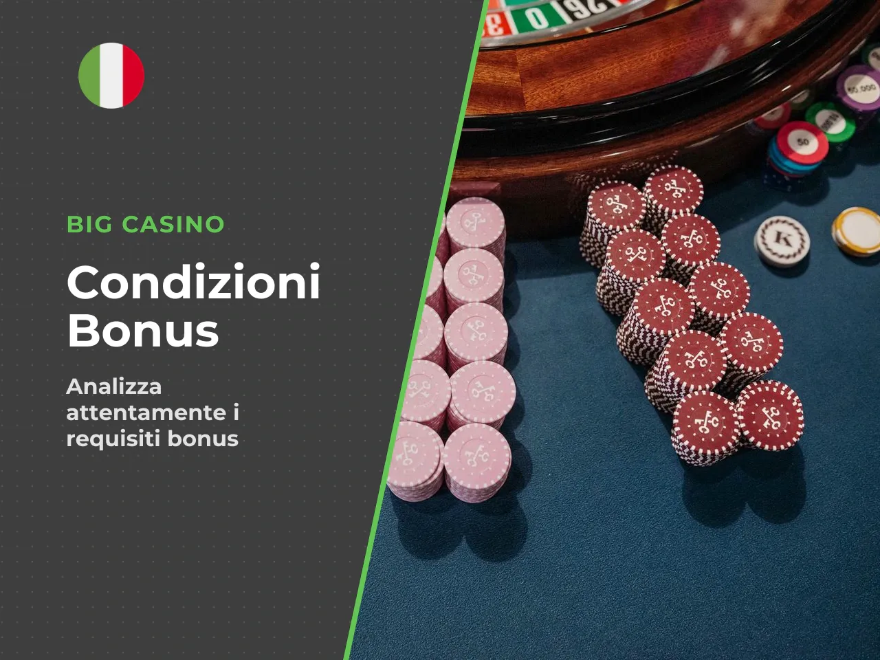 Cosa controllare nelle condizioni del bonus