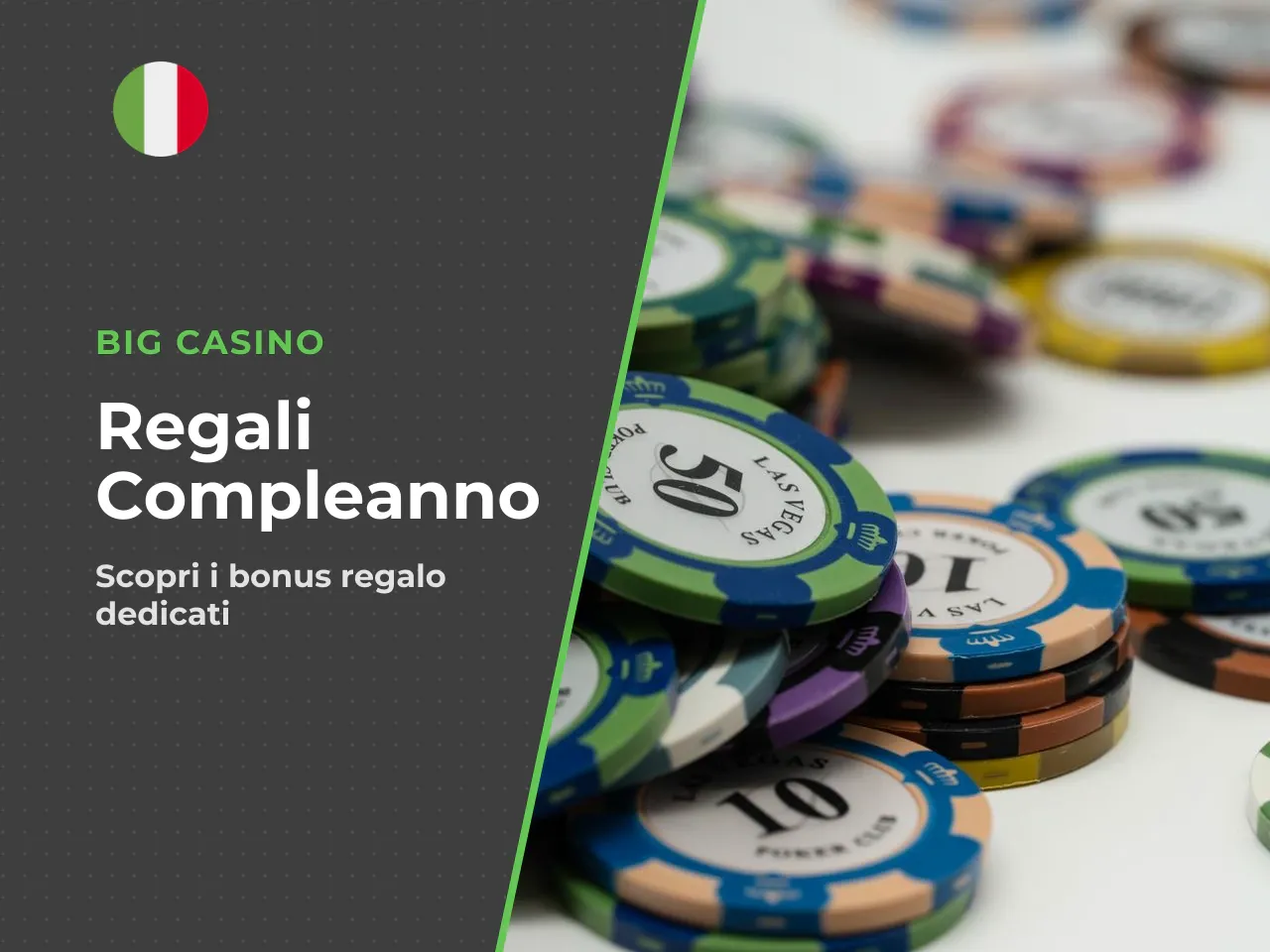 Chi può ricevere un bonus compleanno o un bonus regalo. Per ricevere un bonus compleanno big casino o un bonus regalo big casino, il conto doveva risultare validato ai fini normativi (documento approv