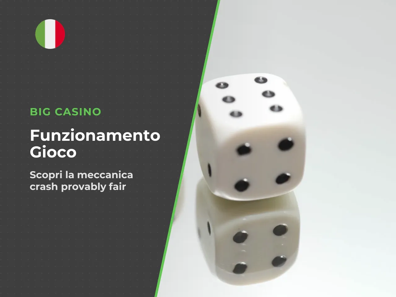 Come funziona la meccanica crash in Lucky Jet. La base del gioco è un algoritmo crittografico **Provably Fair** che, prima dell'inizio di ogni round, genera il coefficiente ("crash point") al quale il