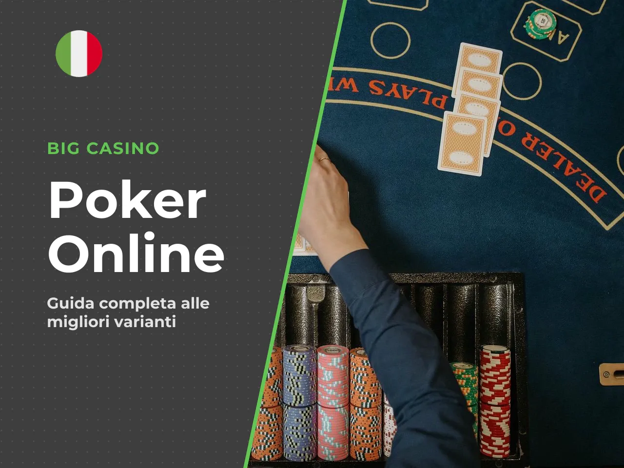 Poker italiano, Texas Hold'em e altre varianti. Il Texas Hold'em è il formato di riferimento per i siti di poker online legali, affiancato dall'Omaha. Il poker all'italiana, invece, resta un formato t